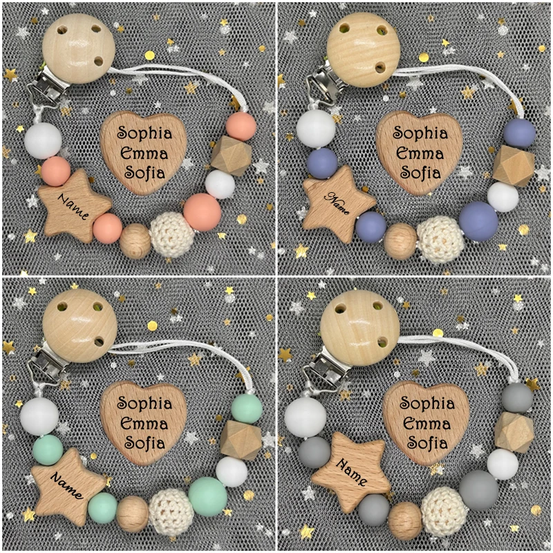 Baby Teethers - НОВИНКА: Персонализированная цепочка-держатель для детской пустышки