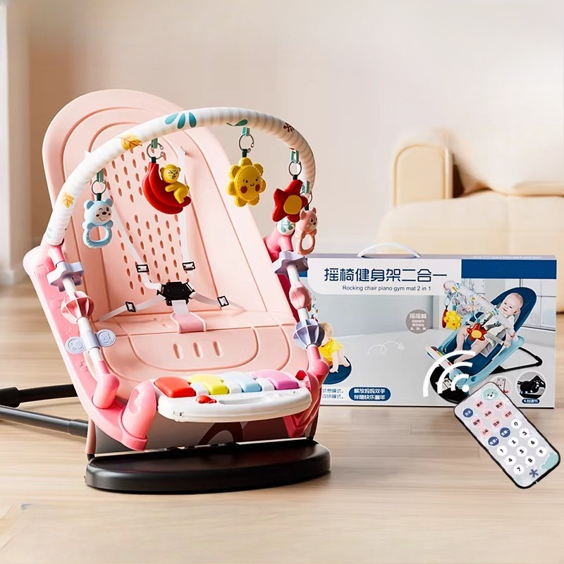 Baby Swing Bouncer - Многофункциональный детский фитнес-тренажер 2-в-1: электрическое кресло-качалка