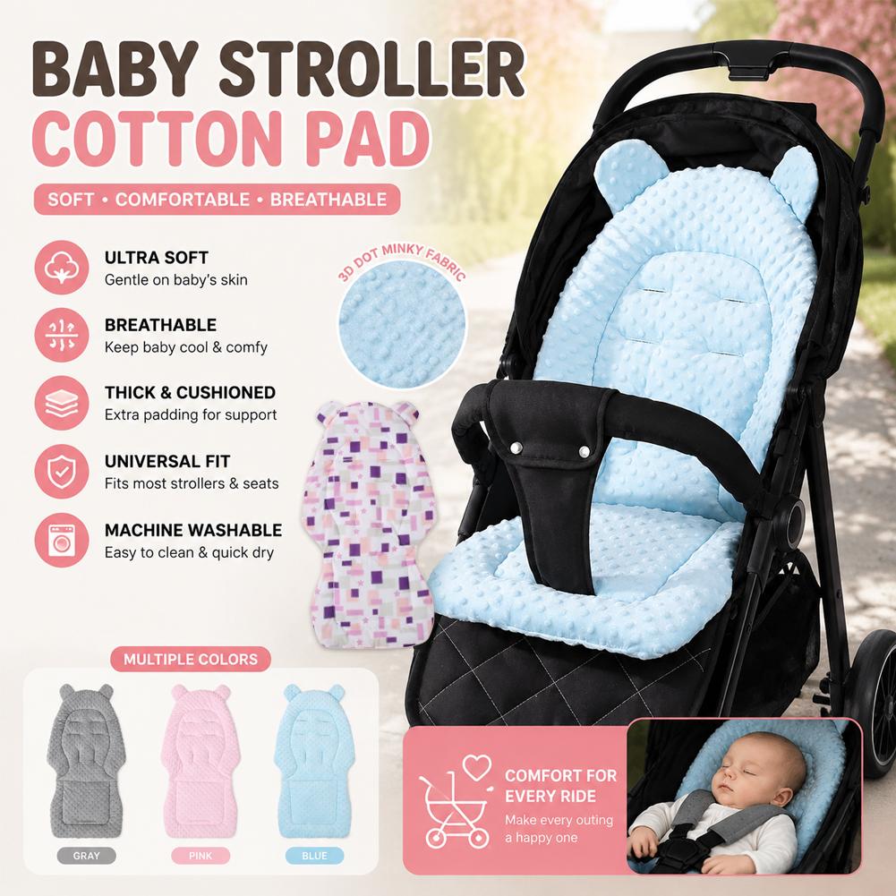 Stroller Accessories - Подушка для сиденья детской коляски, двусторонняя,