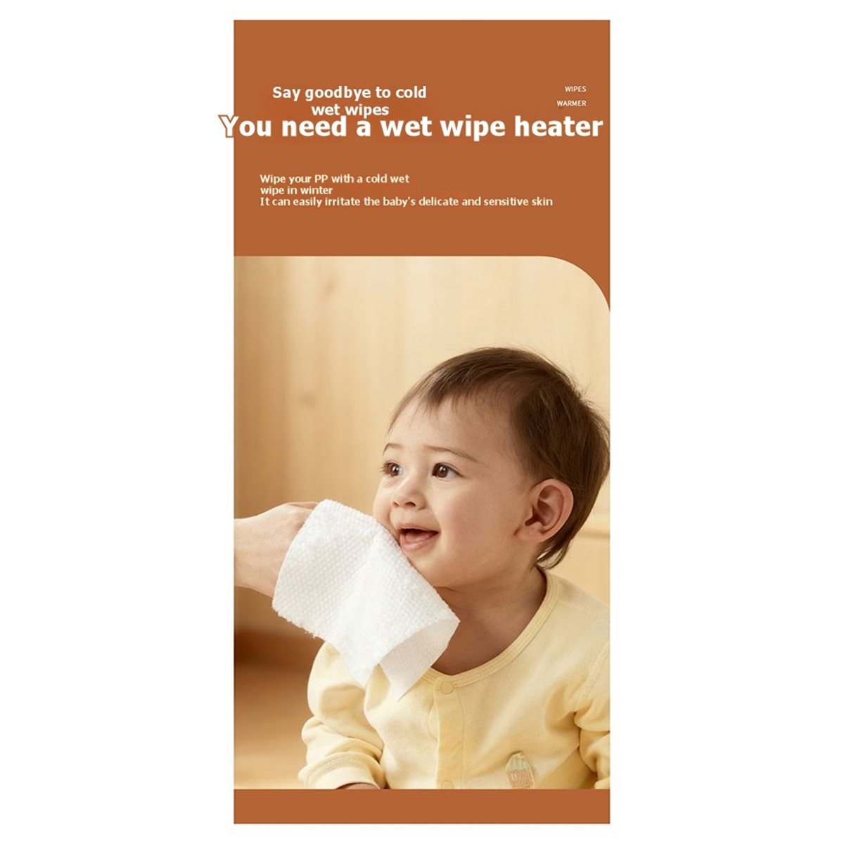 Baby Wipe Warmer - Подогреватель влажных салфеток popop: большой объем,