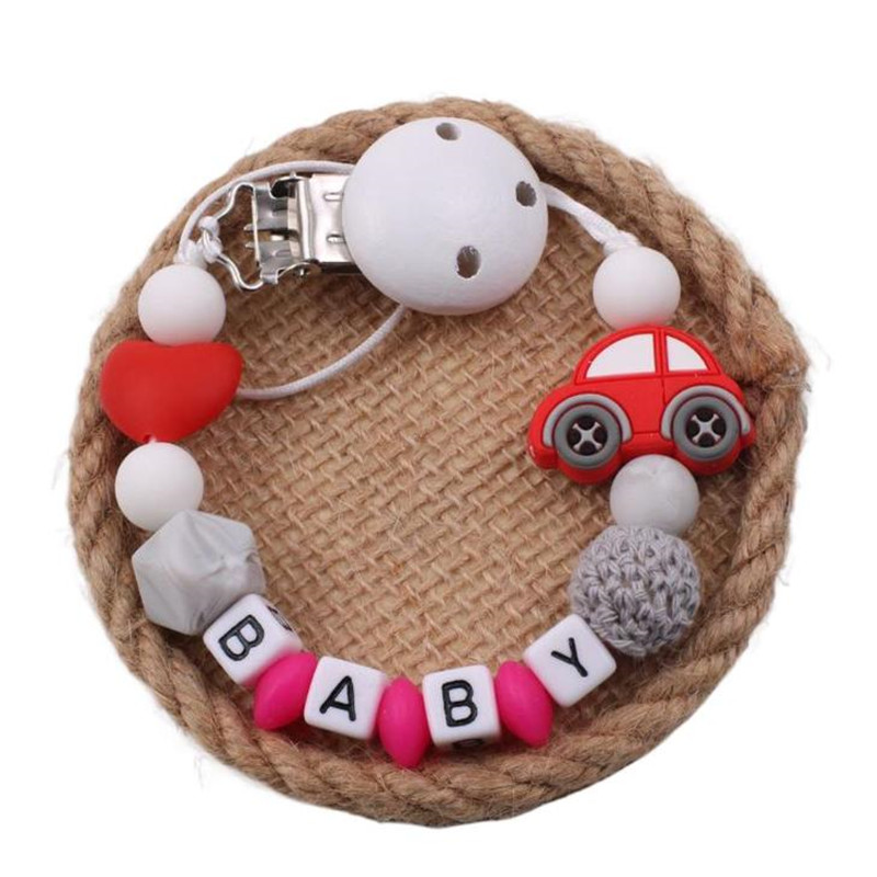 Baby Teethers - Мультяшные детские зажимы для соски, цепочка,