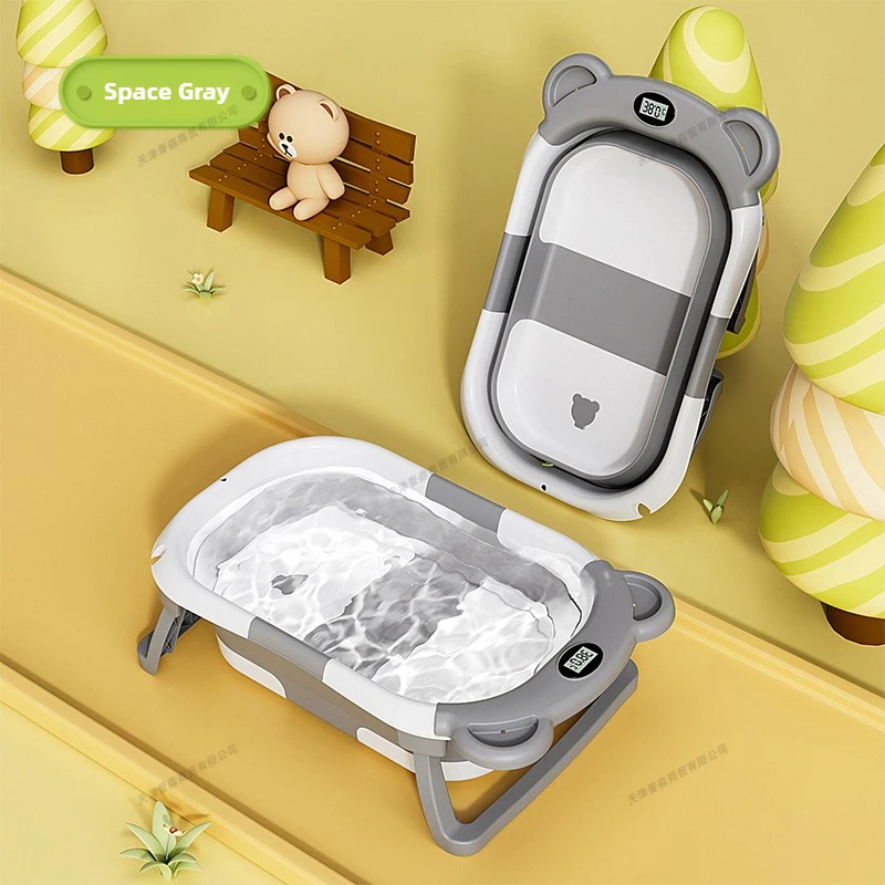 Baby Products For Newborn - Складная детская ванночка с интеллектуальным дисплеем