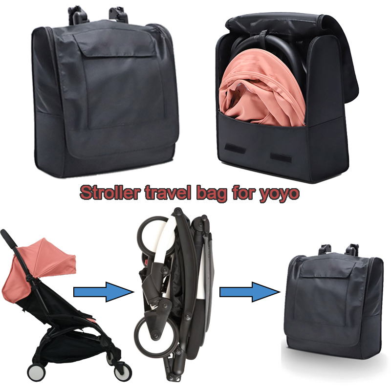 Stroller Accessories - Дорожный рюкзак для коляски, водонепроницаемая черная