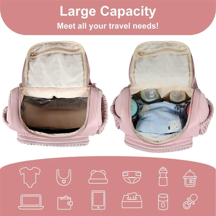 Вместительная сумка-рюкзак для – обзор и цена Diaper Bag Backpack