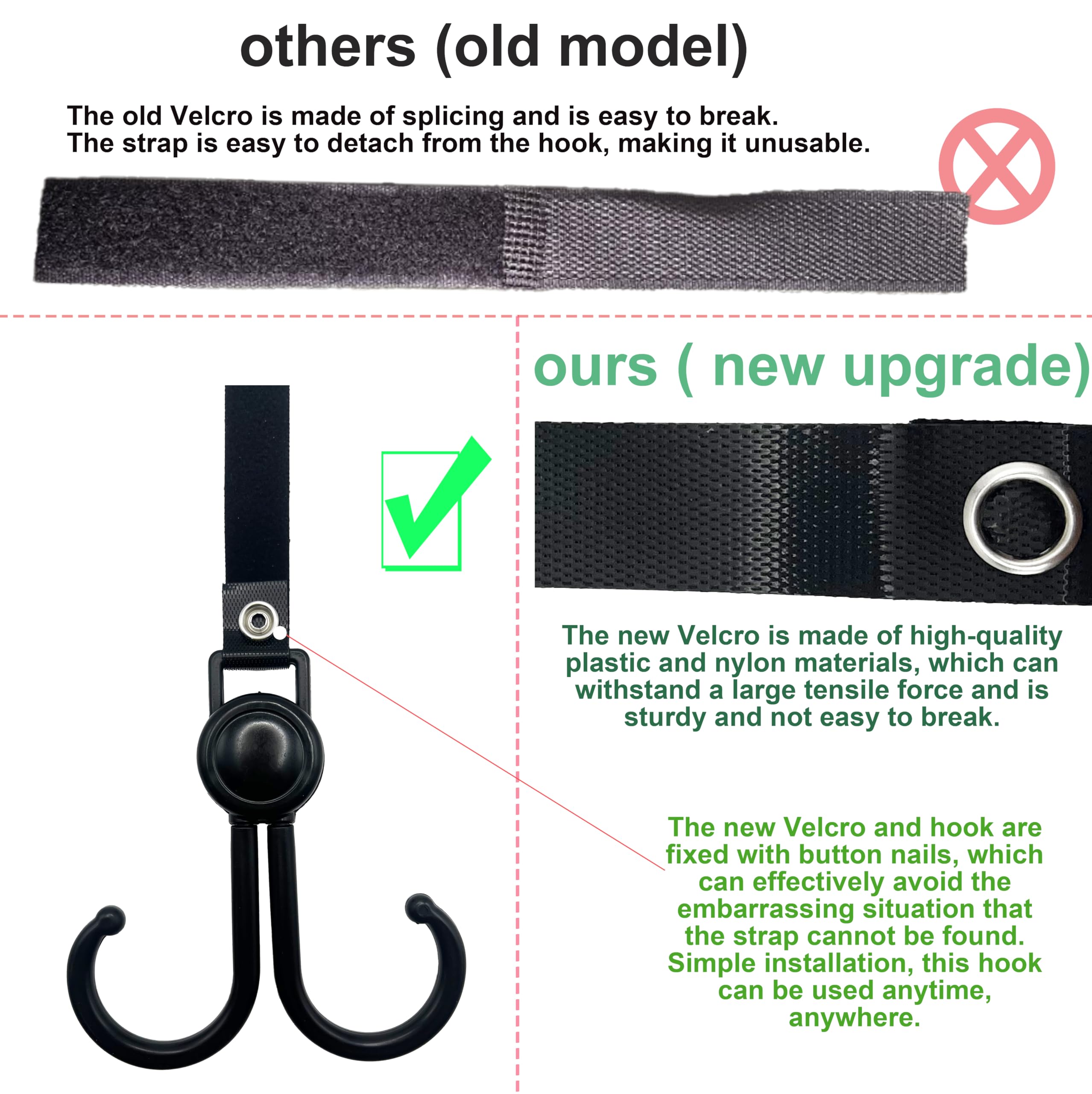2 шт. крючки для коляски, авто – обзор и цена Stroller Accessories