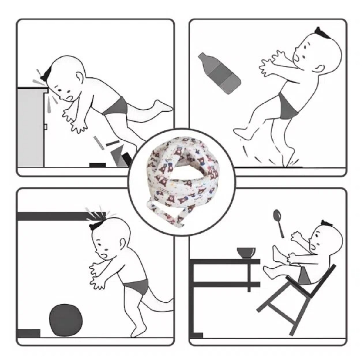 Шапка-протектор для малышей от – обзор и цена Baby Walker Activity